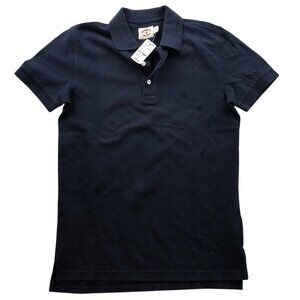 NWT Brooks Brothers Mens Polo Shirt Small Red Fleece Short Sleeve Casual Black